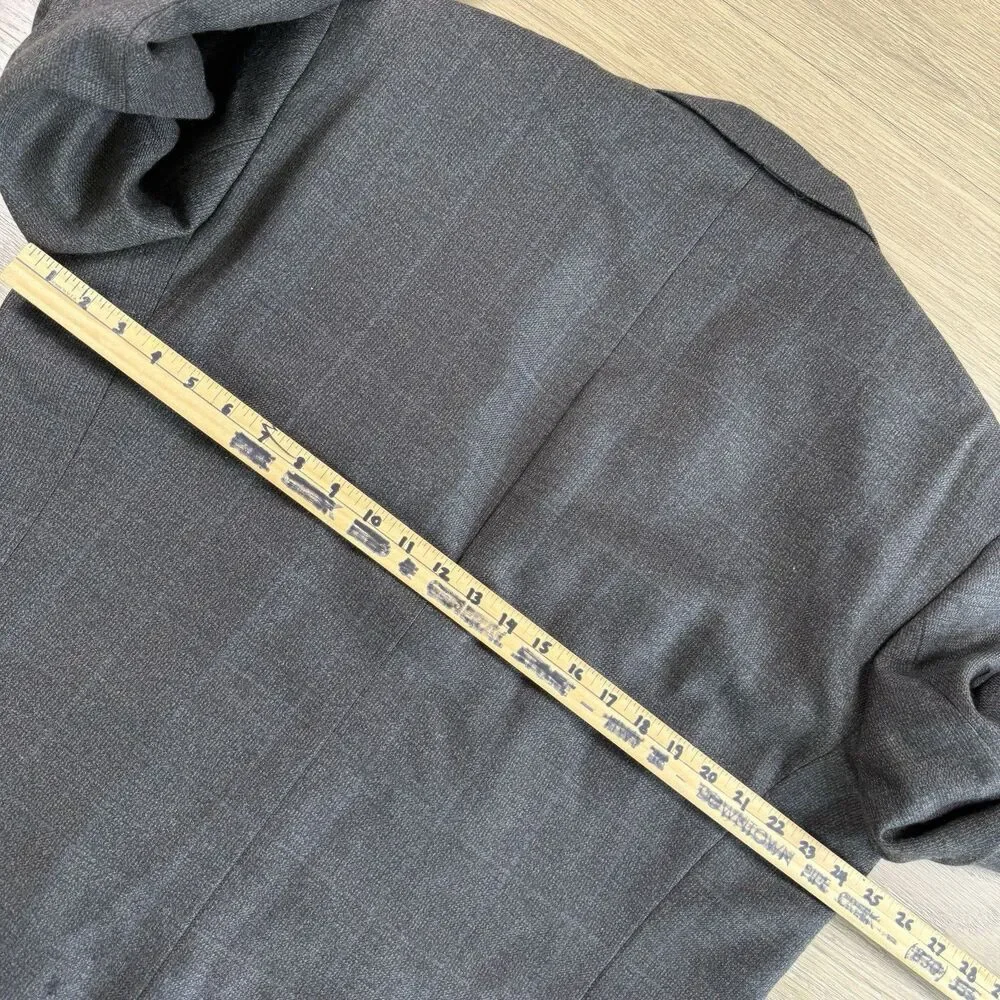 Nautica Sport Coat Men 46L Brown Blue Window Panes Three Button Notched Blazer